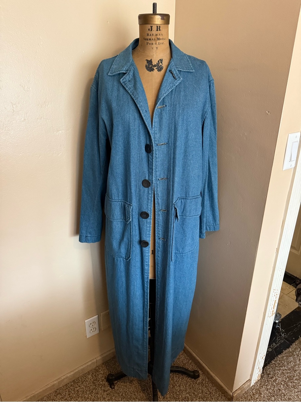 Vintage Laredo Clothiers Denim Jumpsuit Coverall Handmade USA
